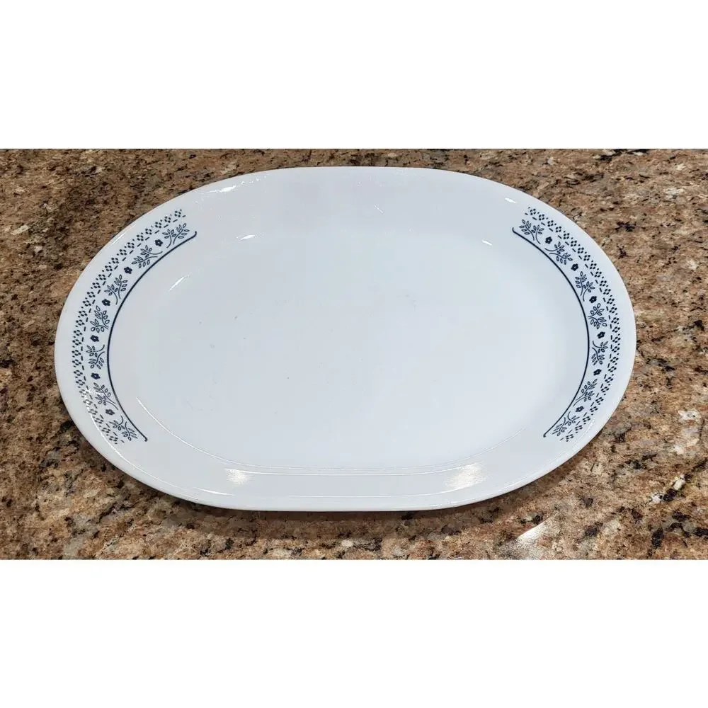 Vintage Corelle Platter Oval Serving USA Floral